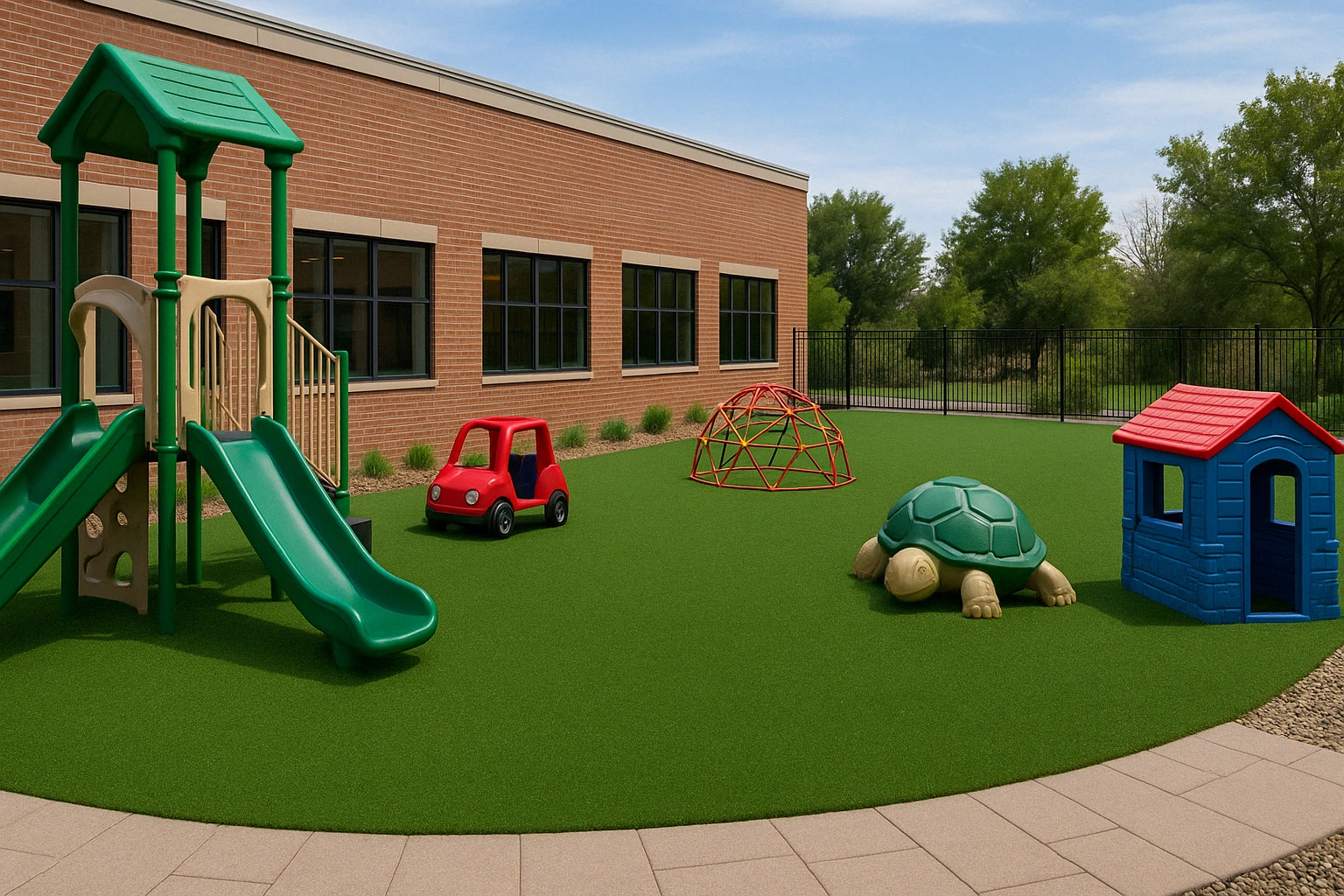 Low maintenance turf