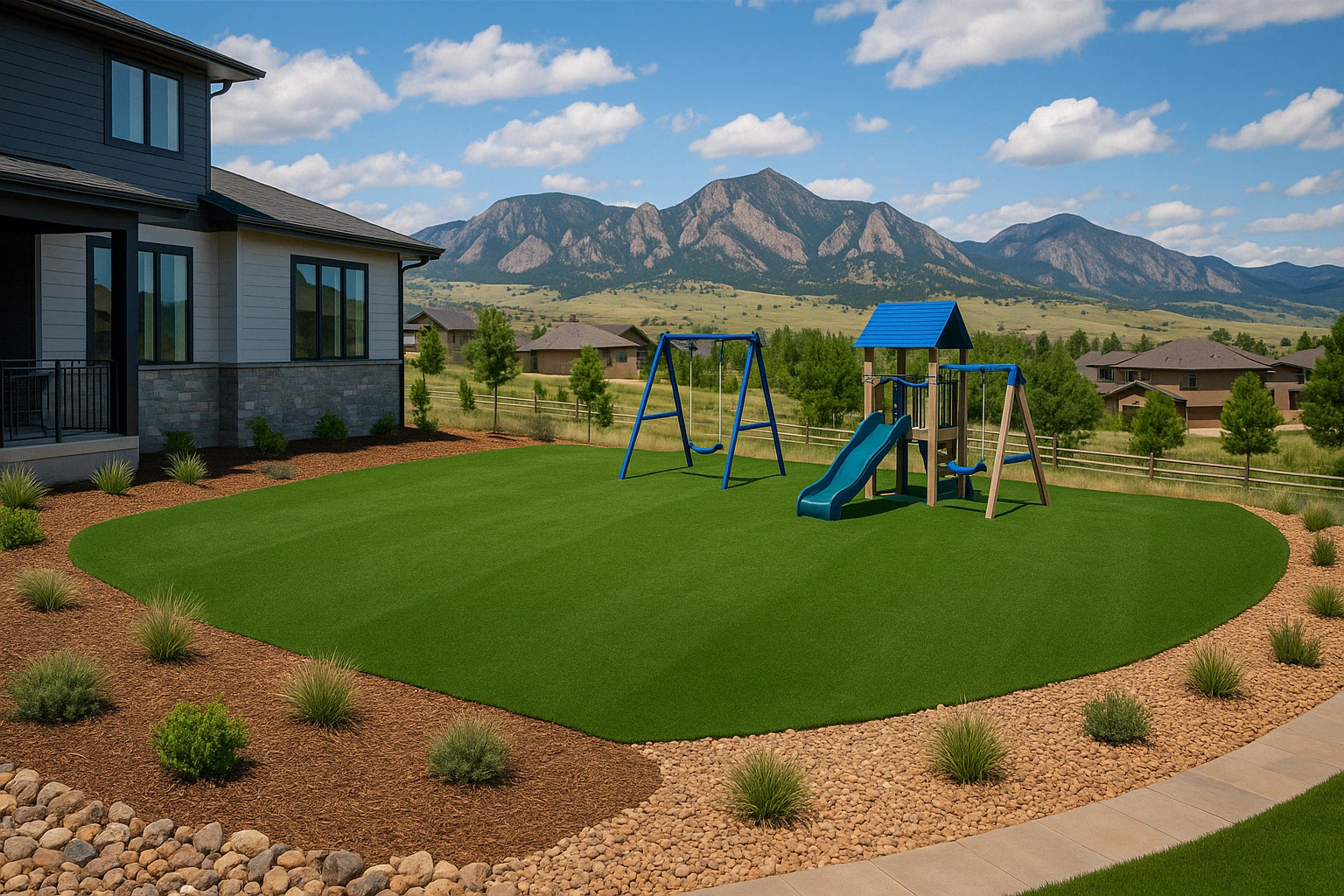 Safe turf surface